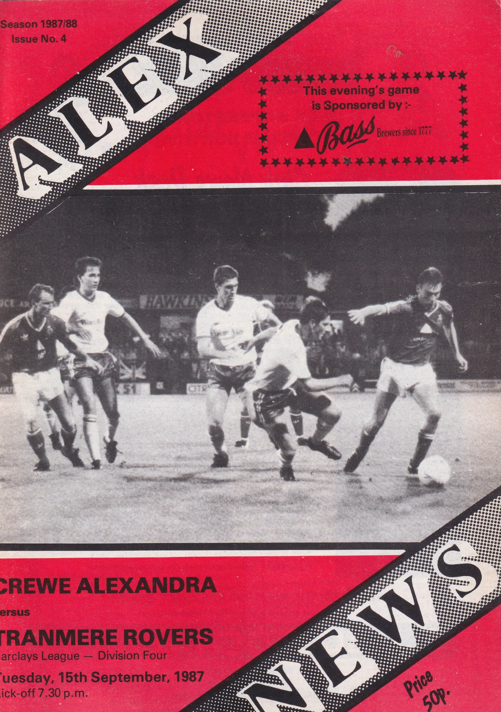 Crewe Alexandra v Tranmere Rovers match programme